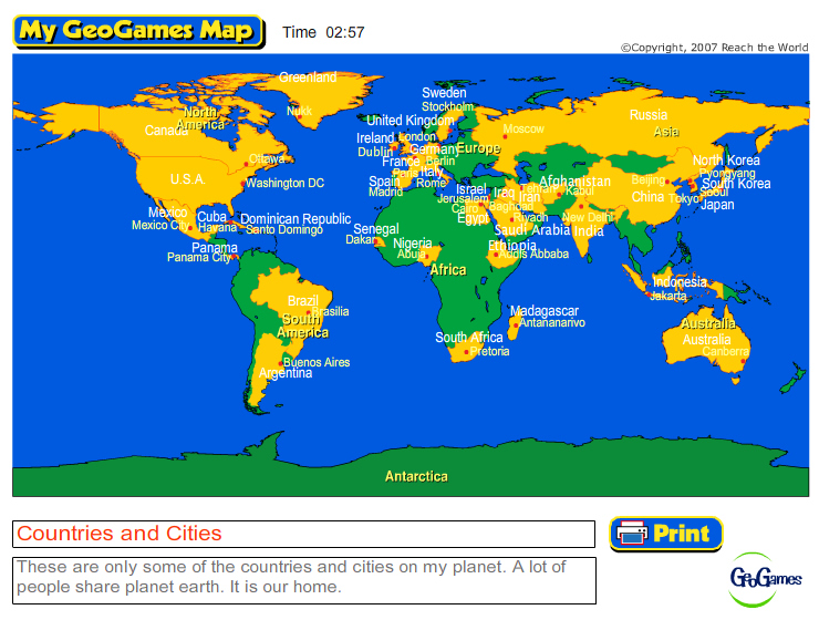 Countries and Cities