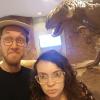 A dinosaur in the Natural History Museum