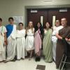 My friends Sean, Ahmad, Katherine, LouAnn, (me), Irena, Shandi, and Andrew from left to right at Latin Convention, a competition.