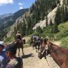 Several of us rode horses up the mountain to Kolsai Lake