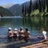 The lake was breathtaking, not only due to its beauty, but also its close to freezing temperature (the Kazakhs thought we were crazy for swimming in it)
