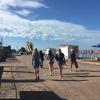 Entry into this beach was about $3 per person, but included all day use of the beach chairs, umbrellas and water slides