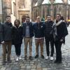 My friends and I near the Prague Castle-- we all met in Prague from different cities around Europe
