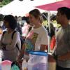 Anupa and I line up to buy sweet fruit tea at the night market
