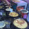 An up-close look at apam balik preparation