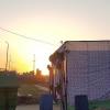 I caught the sunset in a park near Bittu's house on my way back from the movies