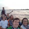 Headed towards the Cai Rang floating market in the early morning
