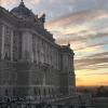 The Spanish Royal Palace in the evening