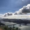 After hiking up a mountain, I found this incredible view of Vitória