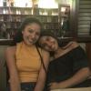 After dinner, Ana Luiza and her two cousins went to a book store café