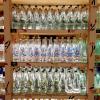 They've even got a big selection of bottled water in very fancy bottles!