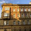 Golden stones and red brick
