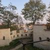 Old walls in a park on a hill