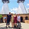 Rigoberto, Emily, Songhee and me in front of the entrance to the Puente del Occidente