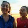 Songhee and I took a beach selfie!