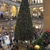 Beautiful Christmas tree in a shopping center in Amsterdam