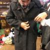 Sunday morning, Clemente, Manon and I went to a vintage clothing sale that you buy per kilo