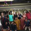 Me with some of the students who organized the garba night.