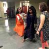 A friend teaching us how to garba dance.