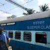 The trip took 16 hours, so we rode in a sleeper car train. Sleeper class is pretty basic and crowded.