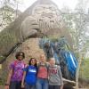 Shail, Mallika, Monet and me enjoying our time on the top of the mountain