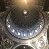 The inside of the dome in St. Peter's Basilica, high enough that the Statue of Liberty could fit inside it!