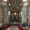 Main walkway of the largest church in the world, St. Peter's Basilica