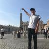 Me "touching" the top of St. Peter's Obelisk in the Vatican City