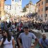 The Spanish Steps are behind me, home to the Spanish Embassy to the Vatican City State but actually located in Rome