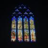 A stained glass window in the Cathedral of Seville