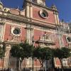 Part of the Capitol building for the region of Andalucia in Seville, Spain