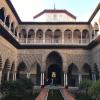 The King's Patio in the Alcazar Palace of Seville, Spain