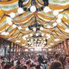 One of the beautiful dining halls at Oktoberfest