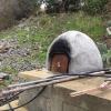 While the souvla roasted outside, all kinds of other magic was happening inside the kitchen (although traditionally that magic would have happened in an outdoor oven like this one, still used on special occasions)