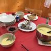 After church, it was time for a steaming bowl of lemon, egg, and rice soup with chicken, traditional Christmas breakfast fare