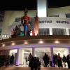 Meanwhile, downtown, the local theater decked its halls for Christmas, too
