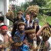 Tying the millet together was a group effort, and we were all very proud to hold up our finished product!