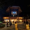 The entrance to the Night Safari had lots of shops, food stands and different statues