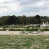 Facing away from the palace, looking down over the gardens