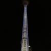 Videos made by seven artists from all around the world were projected on the Fernsehturm