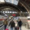 Our journey to Leipzig begins inside the Leipzig Hauptbahnhof, which is Leipzig's central train station 