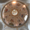 A view of the inside of the dome of the Frauenkirche