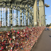 Couples often put a padlock on the Hohenzollern Bridge and then throw the key of the padlock into the Rhein River