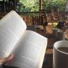 There were plenty of books to read, tea to drink, and even fresh hot chocolate made from the cows' milk