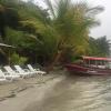 Una lancha, or small boat, that we rode in to get to this beach