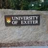 The sign welcoming you to the University of Exeter 