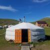 Mongolians traditionally live in these houses called gers (or yurts)