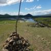 Mongolians walk around these structures three times, adding more rocks and making wishes