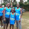Dr. Okello, his eldest son, Jonathan and I 
