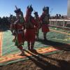 These dancers are wearing the outfits you may have seen in Mongolia hundreds of years ago! I especially like the long earrings. 